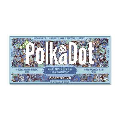 PolkaDot Coconut Bound Chocolate Bar Buy Polkadot Mushroom Chocolate Bars - Your #1 Trusted Store