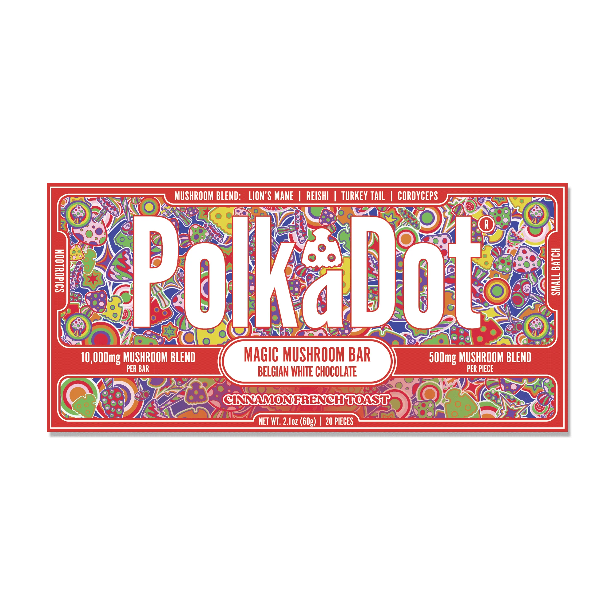 Polkadot Cinnamon French Toast Chocolate Bar Buy Polkadot Shroom Bar - Your #1 Trusted Location Online